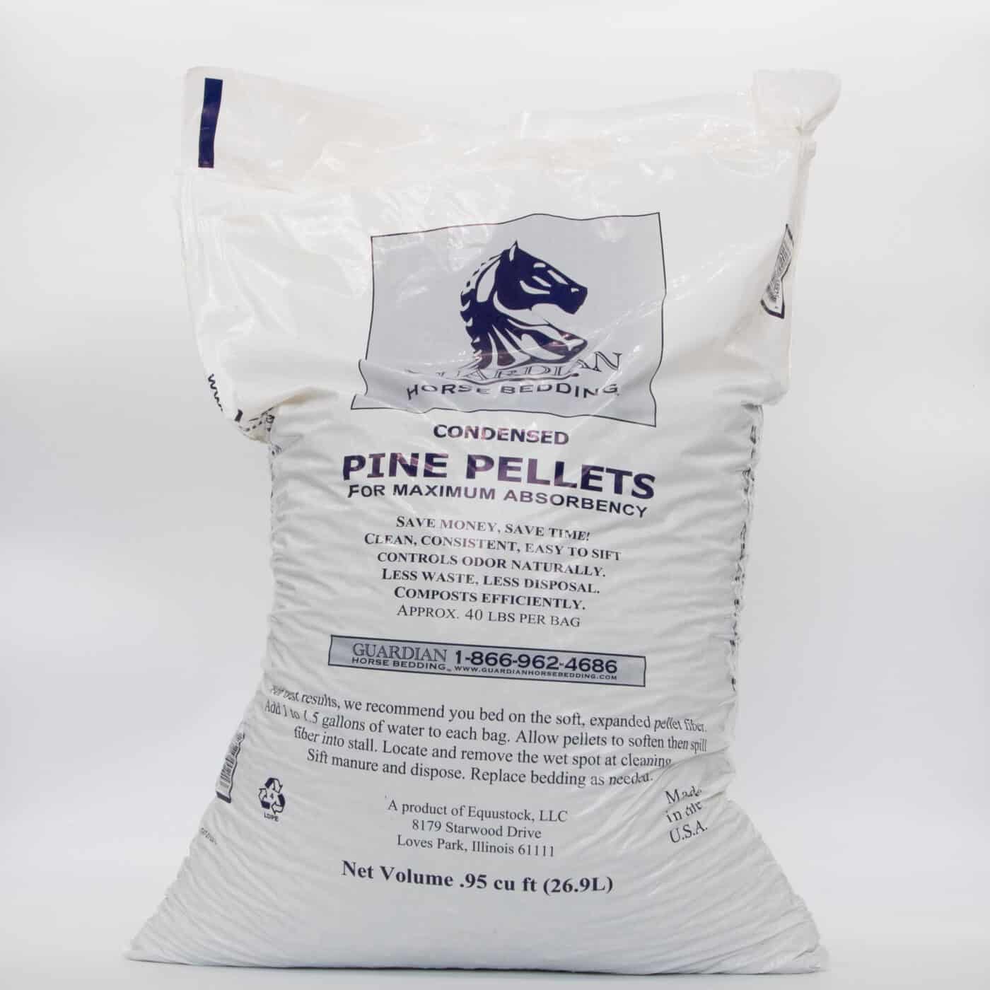 Guardian horse shop bedding pine pellets